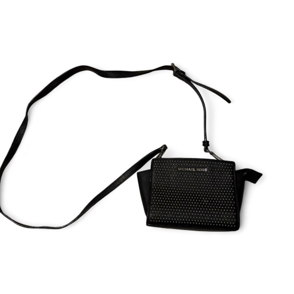Michael Kors Black Studded Crossbody Bag
